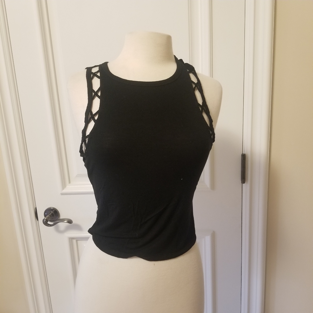 Tank Top with Cut Out sleeves